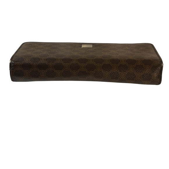 Vintage Céline Macadam Wallet Brown Triomphe Canvas & Leather - Picture 4 of 12